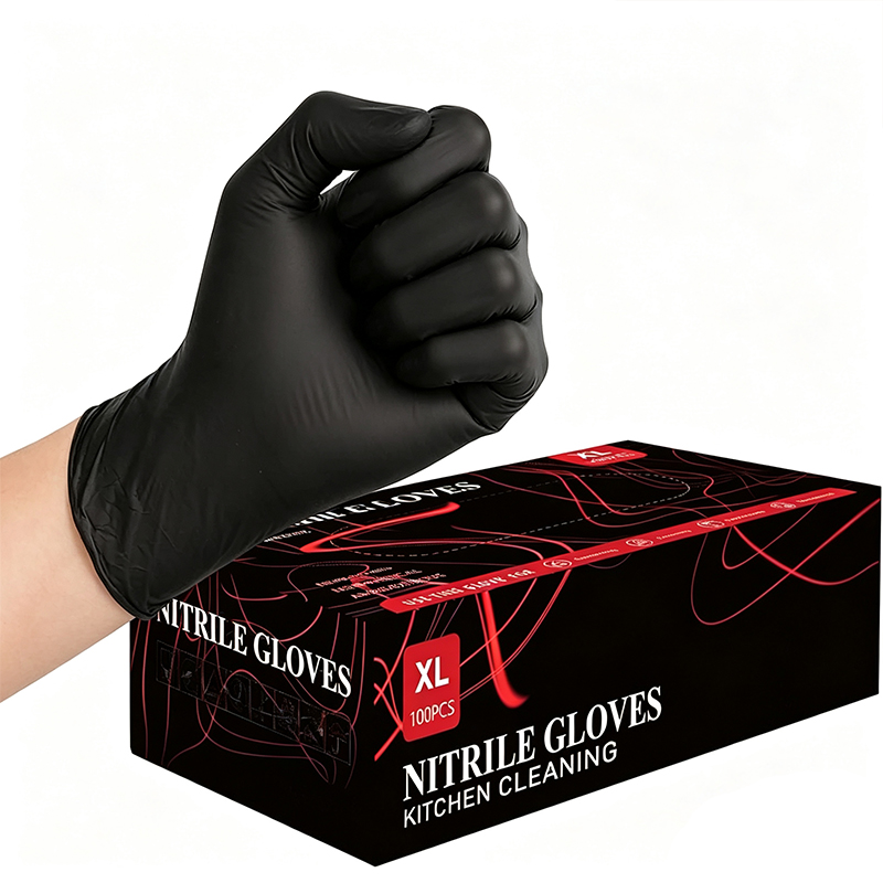 Gants jetables en Nitrile noir - Disposable Gloves Nitrile avis et prix