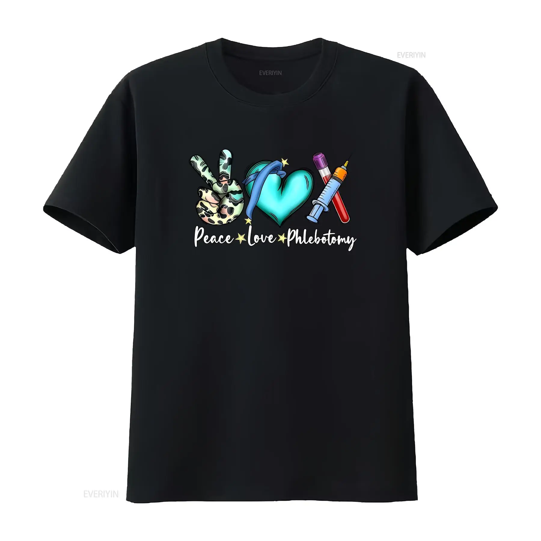 T-shirt Peace Love Phlebotomy  - Medical Lab Design avis et prix