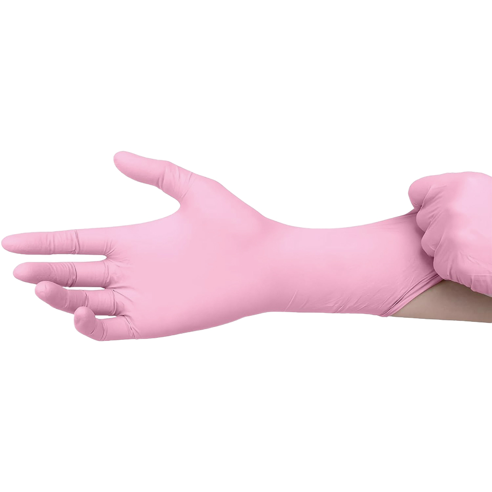 Gants en nitrile rose clair, j - Disposable Gloves Nitrile avis et prix