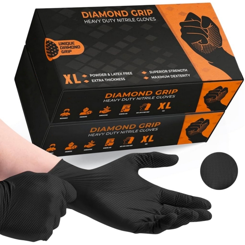 Gants jetables noirs en Nitril - Disposable Gloves Nitrile avis et prix