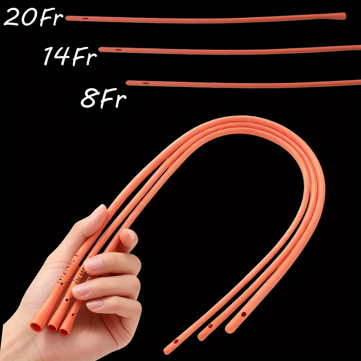 Tube médical en latex rouge 8F - Medical Health Lab avis et prix
