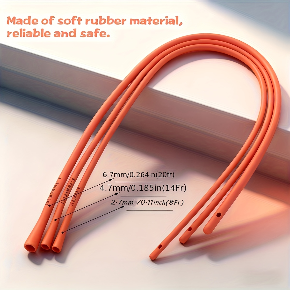 Tube médical en latex rouge 8F - Medical Health Lab avis et prix